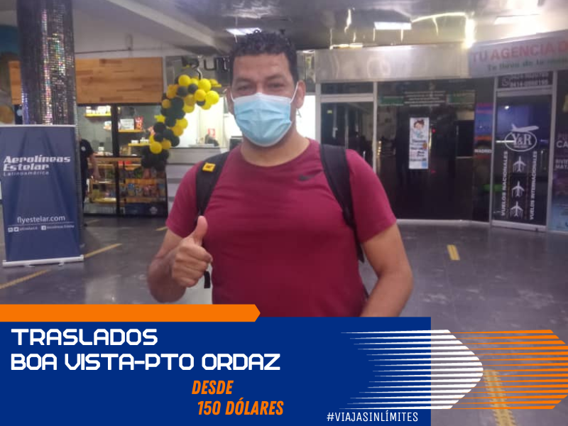 Traslado terrestre Pto Ordaz-Boa Vista